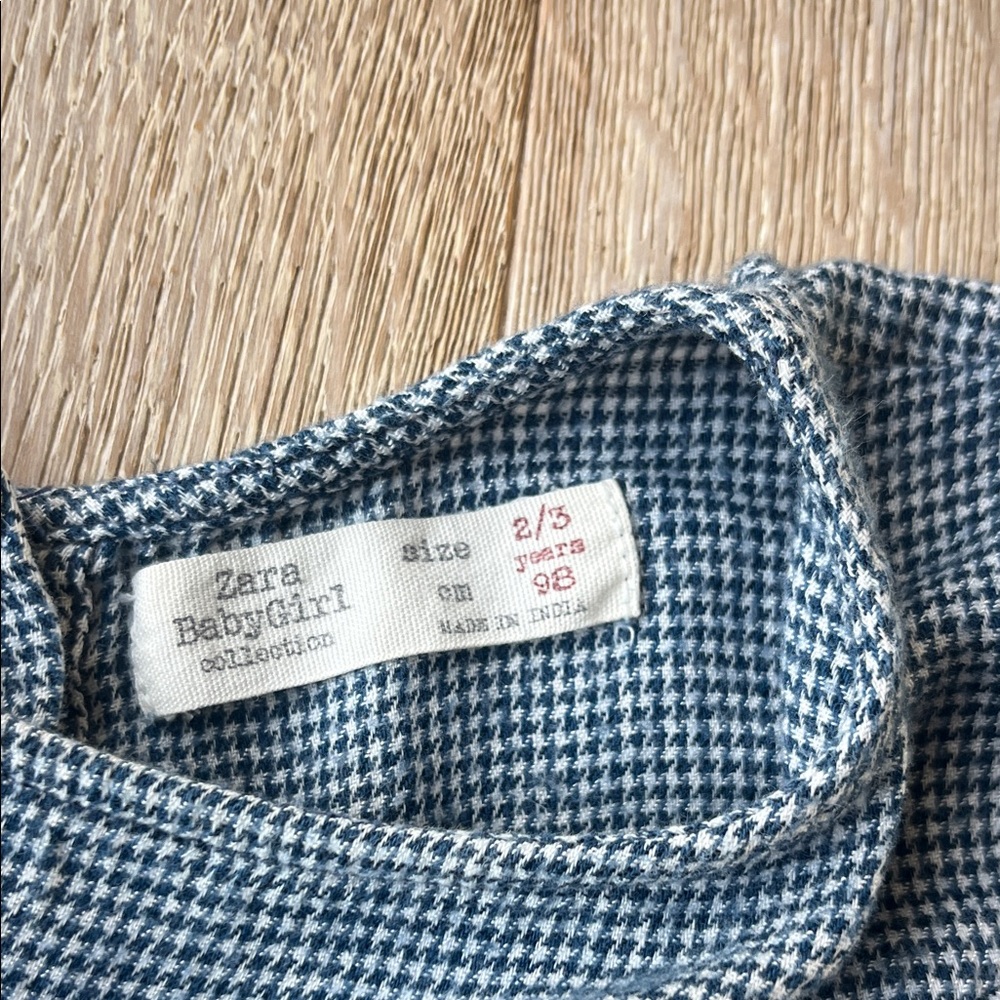 Zara Kids Blue Ruffle Blouse - Picture 2 of 2